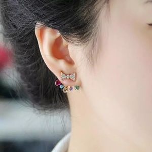 Multi Colored Bowknot Earrings